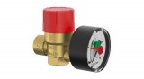 Flamco Prescomano bizt. szelep+manométer 1/2" 3bar