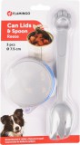 Flamingo konzerv tető és kanál 1 db