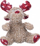 Flamingo Krola karácsonyi ülő rénszarvas plüssjáték kutyáknak 1 db
