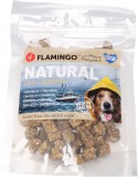 Flamingo Nature Snacks jutalomfalat kockák kutyáknak - tőkehal, garnélarák 75 g