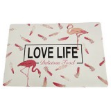 Flamingós tányéralátét 43x28cm 277265