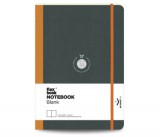 Flexbook Flex Global sima lapú jegyzetfüzet  narancssárga, 17 × 24 cm, gumipánttal