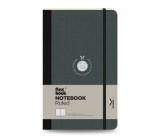 Flexbook Flex Global vonalas jegyzetfüzet  fekete, 13 × 21 cm, belső zsebbel és gumipánttal
