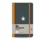 Flexbook Flex Global vonalas jegyzetfüzet  narancssárga, 13 × 21 cm, belső zsebbel és gumipánttal