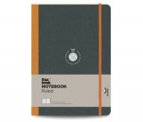 Flexbook Flex Global vonalas jegyzetfüzet  narancssárga, 17 × 24 cm, belső zsebbel és gumipánttal