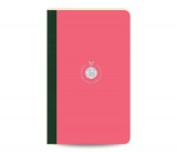 Flexbook Smartbook vonalas jegyzetfüzet  rózsaszín, 13 × 21 cm, vászongerincű kivitelben