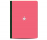 Flexbook Smartbook vonalas jegyzetfüzet  rózsaszín, 21 × 29 cm, vászongerincű kivitelben