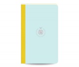 Flexbook Smartbook vonalas jegyzetfüzet  világoskék-zöld, 13 × 21 cm, vászongerincű kivitelben