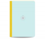 Flexbook Smartbook vonalas jegyzetfüzet  világoskék-zöld, 17 × 24 cm, vászongerincű kivitelben