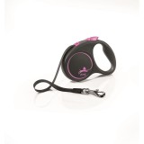 .Flexi Black Design S Szalag 5m 15kg-ig Pink Flexi Black Design szalagos automata póráz S 5m 15kg-ig pink