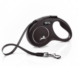 Flexi Classic szalagpóráz - L, 50 kg-ig, 5 m, fekete