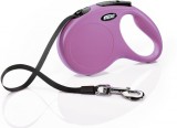 Flexi Classic szalagpóráz - M, 25 kg-ig, 5 m, rózsaszín