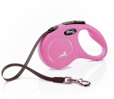 Flexi Classic szalagpóráz - S, 15 kg-ig, 5 m, rózsaszín
