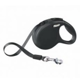 Flexi New Classic póráz XS 12 kg-ig, 3m szalaggal - fekete