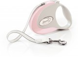 Flexi Style divatos szalagpóráz (3 m | S | 12 kilós kutyáig | Rózsaszín)