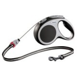 Flexi Vario S póráz 12 kg-ig, 5 m kötél - fekete