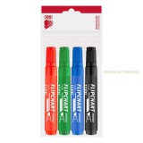 Flipchart marker 12 XXL, vágott 1-4mm 4db-os