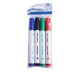Flipchart marker készlet, rostirón vizes vágott végû 1-4mm, Bluering®, 4 klf. szín