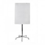 Flipchart üvegtábla, mobil, 75,5 × 106,5 cm, VICTORIA