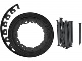 FLO 88710 Kerti Gyepszegély Fekete 40 mm X 10 M Rögzítővel