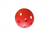 Floorball labda – 7,2 cm, piros, műanyag – PRO-Sport