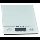 Floria ZLN1686 max. 5 kg, automatikus kikapcsolás Fehér digitális konyhai mérleg