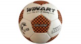 Focilabda, futball labda műbőr, 4-es méret, narancs-fekete, WINART COLLEGE