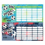 Focis órarend, mini, 77x178mm, kétoldalas, Nebulo