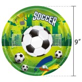Focis zöld papírtányér 23cm 10db-os kiszerelésben