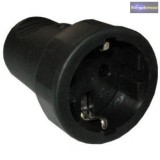 Földelt hálózati lengő aljzat gumírozott 250V