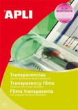 Fólia, írásvetítőhöz, A4, tintasugaras nyomtatóba, APLI (FOTA1061)