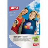 Fólia, vasalható, A4, tintasugaras nyomtatóba, sötét pólóhoz, APLI [5 lap]