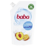 Folyékony szappan utántöltő, 0,5 l, BABA, tej és gyümölcs (KHT454)