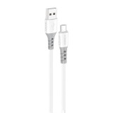 Foneng X66 USB-Micro USB kábel, 20W, 3A, 1m (fehér)