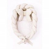 Fonott babafészek - Belisima bézs 55x75 cm