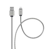 Forcell C236 USB-A - Lightning kábel 2.4A 12W 1m ezüst színű
