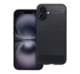 Forcell Carbon Apple iPhone 16 Plus szilikon tok, fekete