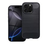 Forcell Carbon Apple iPhone 16 Pro szilikon tok, fekete