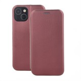 Forcell Elegance Apple iPhone 11 (6.1) 2019 oldalra nyíló mágneses könyv tok szilikon belsővel burgundi