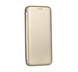 Forcell Elegance Samsung A266 Galaxy A26 5G oldalra nyíló mágneses könyv tok szilikon belsővel arany