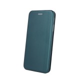 Forcell Elegance Xiaomi Redmi 9 oldalra nyíló mágneses könyv tok szilikon belsővel sötétzöld