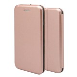 Forcell Elegance Xiaomi Redmi A3 oldalra nyíló mágneses könyv tok szilikon belsővel rozéarany