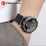FORCELL F-DESIGN FS10 acél szíj SAMSUNG Watch 22 mm-es fekete