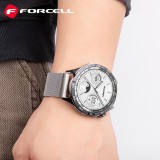 FORCELL F-DESIGN FS11 mágneses acél szíj SAMSUNG Watch 20 mm-es ezüst színben