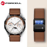 FORCELL F-DESIGN FS20 mágneses öko bőrszíj SAMSUNG Watch 20 mm barna