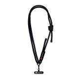 FORCELL F-DESIGN S10X165 keresztben hordozható, állítható hosszúságú (max. 82,5 cm hurokban) fekete színű telefonzsinór.