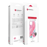 FORCELL F-PROTECT Mirage, katonai csepp-tesztelt tok kompatibilis MagSafe az IPHONE 16 PLUS rózsaszín márványhoz