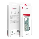 FORCELL F-PROTECT Mirage, katonai csepp-tesztelt tok kompatibilis MagSafe az IPHONE 16 PLUS zöld márványhoz