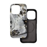 FORCELL F-PROTECT Mirage, Military Drop-Tested case compatible with MagSafe for IPHONE 15 PRO silver fog