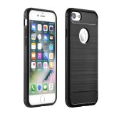Forcell FC IPXS BK Carbon Apple iPhone Xs Hátlap Tok - Fekete (FC IPXS BK)